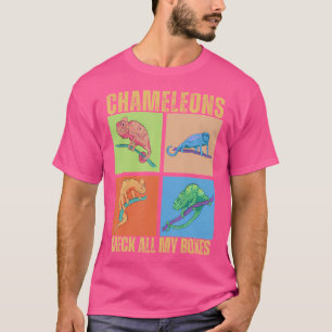 Camiseta Camaleões verificam todas as minhas caixas