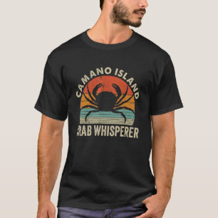 Camiseta Camano Island Crab Whisperer Comendo Caranguejo Fi