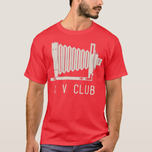 Camiseta Câmara Antiquada do Clube de Áudio AV Engraçado