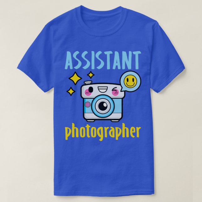 Camiseta Câmara Assistente de Crianças Fotográficas (Frente do Design)