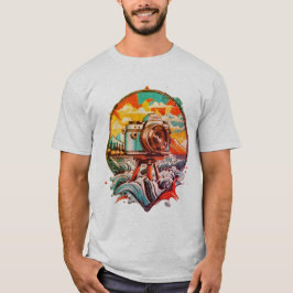 Camiseta Câmara Retro Gráfica Legal