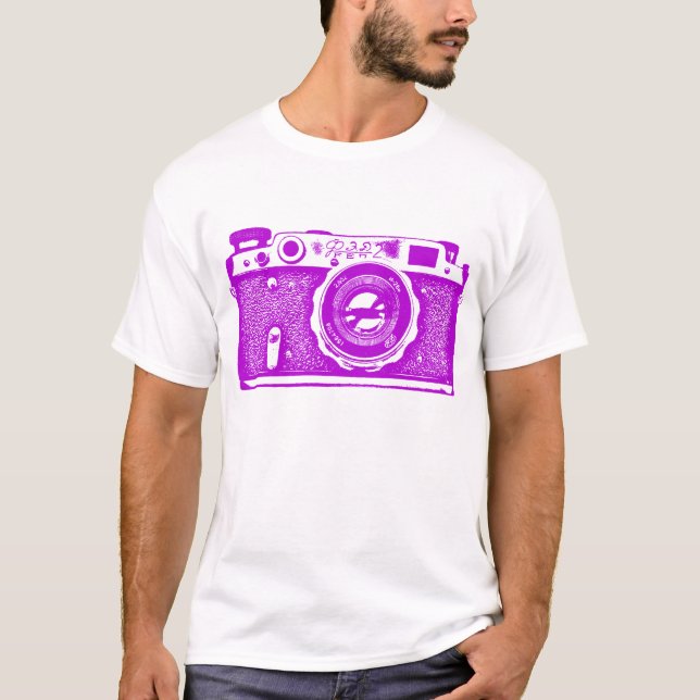 Camiseta Câmara russa gigante soviética - Roxo (Frente)