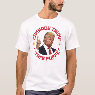 Camiseta Camarada Trump: Ilustração soviética de Putin