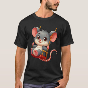 Camiseta Camarão de brinquedo giratório de rato
