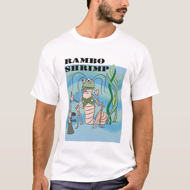 Camiseta camarão do rambo (Frente)