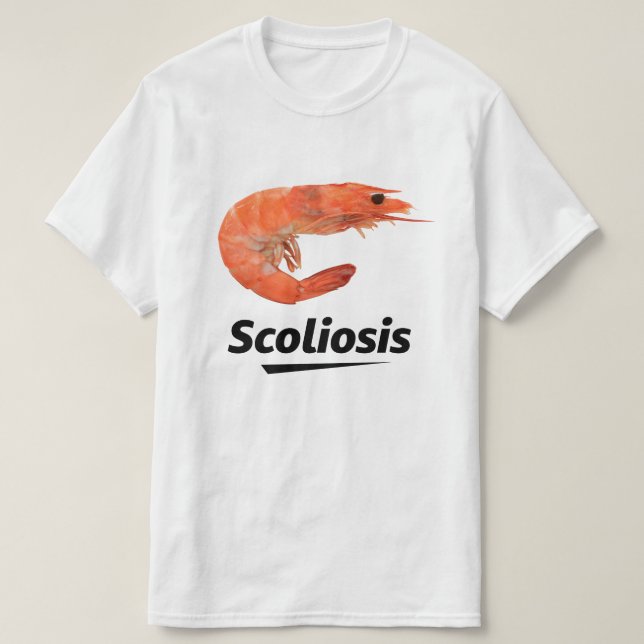 Camiseta Camarão Escoliose (Frente do Design)