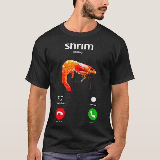 Camiseta Camarão Está Chamando Com Ortografia Errada Engraç (Frente)