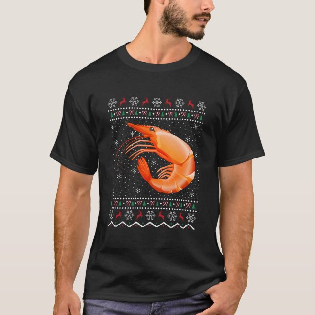 Camiseta Camarão Peixe Ugly Santa Camarão (Frente)
