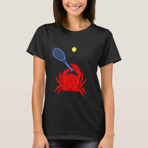 Camiseta Camarão-Tênis-Racquet-Reprodutor de Caranguejo Ver