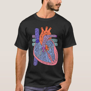 Camiseta Câmaras Cardíacas Anatomia Para Enfermeiros Cuidad