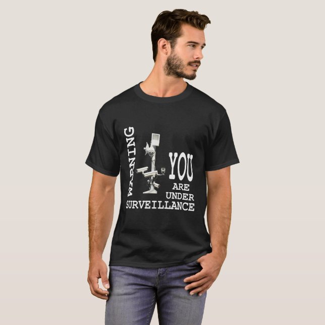 Camiseta Câmaras de vídeo de vigilância (Frente Completa)