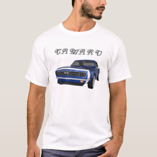 Camiseta Camaro 1967 SS: Revestimento azul: modelo 3D: