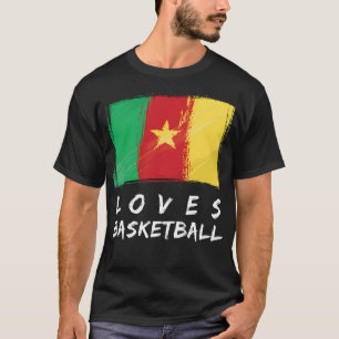 Camiseta Camarões ama basquete