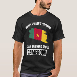 Camiseta Camarões amam, desculpe não estar ouvindo pensar s