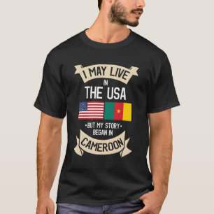 Camiseta Camarões American Flag Usa Cameroonian Roots