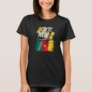 Camiseta Camarões Bandeira Camaronesa Orgulhosa Corta Agora