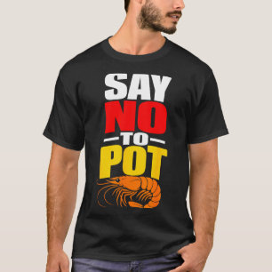Camiseta Camarões engraçados de fervura de frutos do mar ca