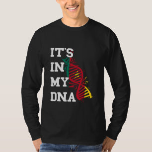 Camiseta Camarões Está no meu DNA Camarões Raízes camarones