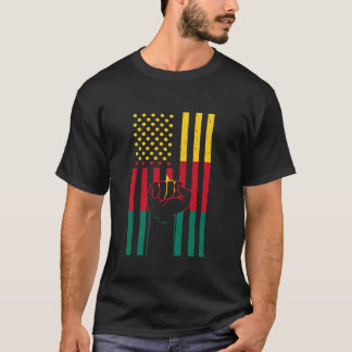 Camiseta Camarões EUA Punho Raízes Camaronesas Camarônia