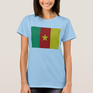 Camiseta Camarões Flag x Map T-Shirt