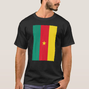 Camiseta Camarões Retro Vintage Bandeira Nacional Camarões