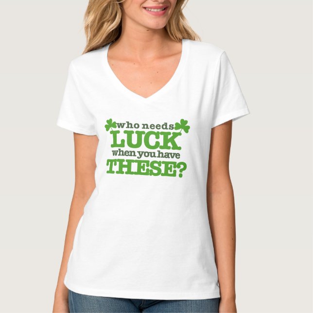 Camiseta Camarões Sortudos para Mulheres (Frente)