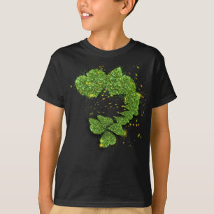 Camiseta Camarões verdes  Corações espumantes