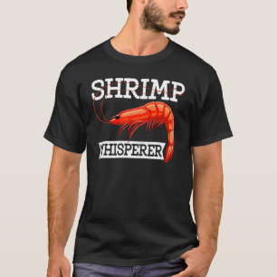 Camiseta Camarões Whispherer Mulheres Camarão Foodie Amor