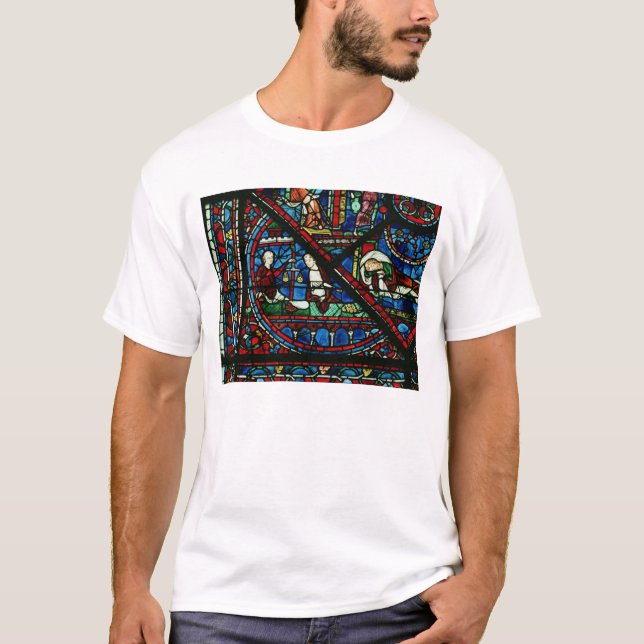Camiseta Cambiadores de dinheiro no templo, detalhe de uma (Frente)