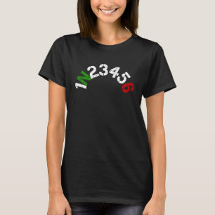 Camiseta Câmbio de Moto 1N23456 Tour de Motocicleta Motocic