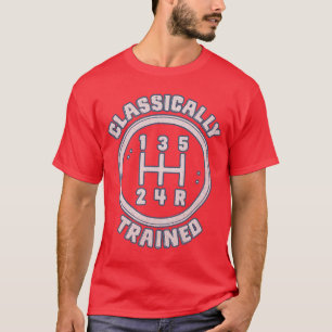 Camiseta Câmbio Manual de Trem de Pista Clássico Automotivo