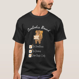 Camiseta Câmbodia Férias Abraços de Urso Somente Camboja