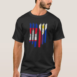Camiseta Camboja Khmer Cambojano Filipinas Filipino Mixe