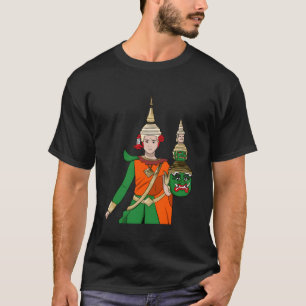 Camiseta Camboja: Khmer Reamker Hanu Flag