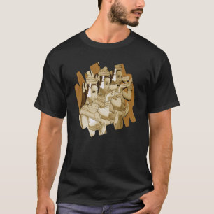 Camiseta Camboja Khmer Tradicional Dança Apsara
