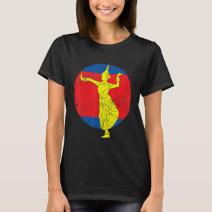 Camiseta Camboja Khmer Tradicional Dança Apsara