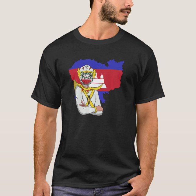Camiseta Camboja: Khmer Tradicional Dança Reamker (Frente)