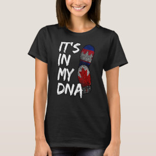 Camiseta Camboja: Orgulho do Canadá Khmer Fla canadense