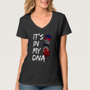 Camiseta Camboja: Orgulho do Canadá Khmer Fla canadense