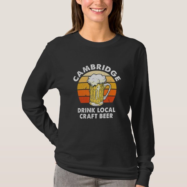 Camiseta Cambridge Beer Local Beer Massachusetts Hom (Frente)