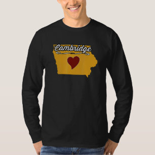 Camiseta CAMBRIDGE IOWA IA EUA Lindo Souvenir de Mercadoria