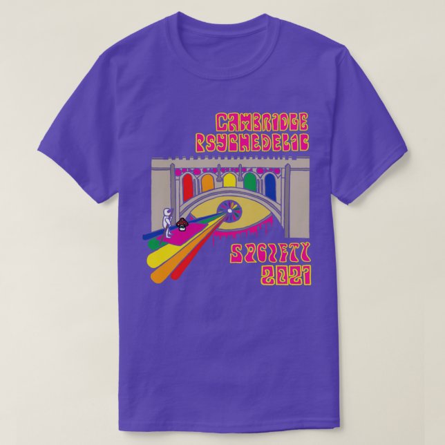 Camiseta Cambridge Psychedelic Society 2021 (Frente do Design)