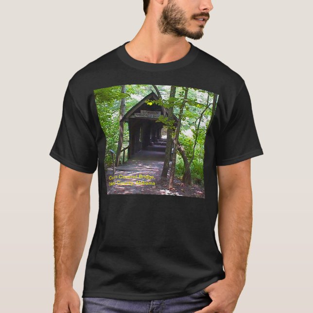 Camiseta Cambron Covered Bridge, Madison County, Alabama (Frente)