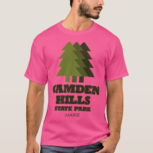 Camiseta Camden Colinas State Park Maine Ative (Frente)