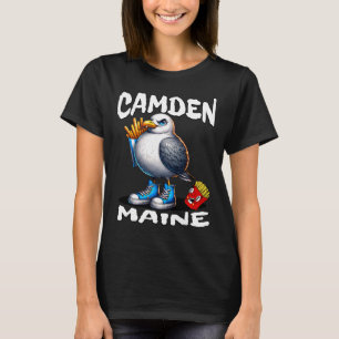 Camiseta Camden Maine Gaivota Engraçada Batatas Fritas Lemb
