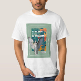 Camiseta Came Back as a Shadow Poetic Quote T-shirt 