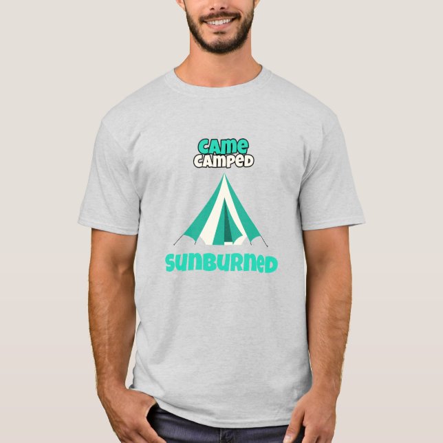 Camiseta Came Camped Sunburned Desert Camping (Frente)