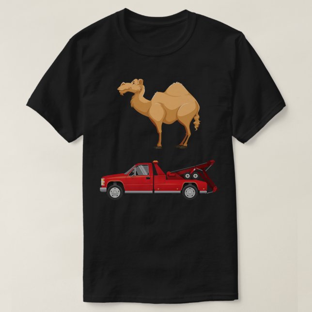 Camiseta Camel and Tow Truck Funny Adult Humor Gag Joke  (Frente do Design)