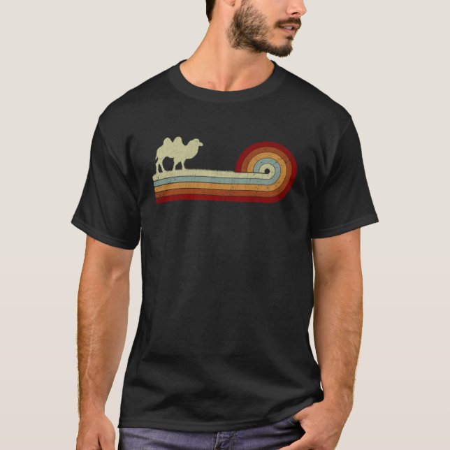 Camiseta Camel Animal  Men Women Retro Style Distressed (Frente)