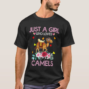 Camiseta Camel Animal Women É Apenas Uma Menina Que Ama Cam